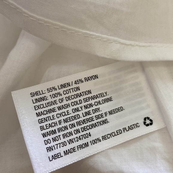 Lisa Marie Fernandez X Target Dress Ric Rac Sleeveless Mini White Yellow Pink S - Picture 12 of 14